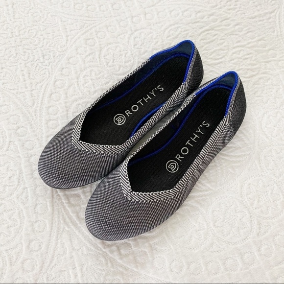 Rothy’s Grey Birdseye Rounded-Toe Flats (Sz 7) - Picture 2 of 9